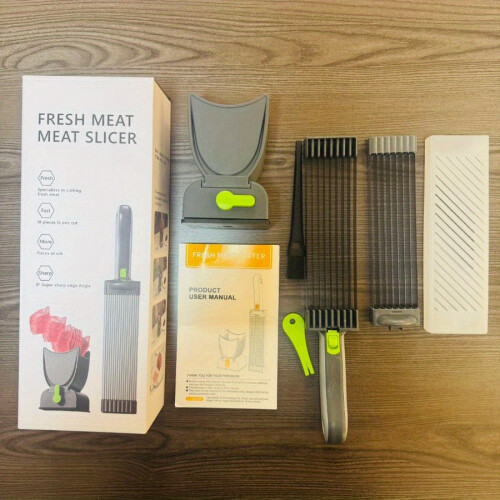 Manual Meat Slicer Set with Interchangeable Blades 1