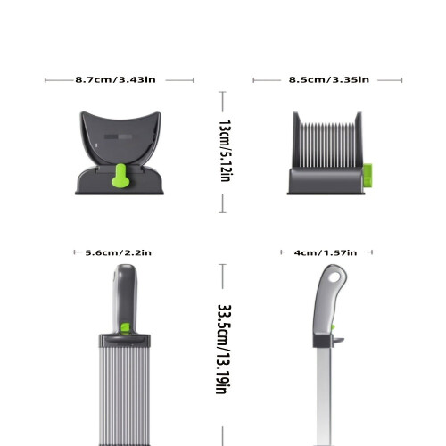 Manual Meat Slicer Set with Interchangeable Blades 2