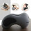 U-Shaped Memory Foam Neck Pillow Travel Support Dark Gray 3