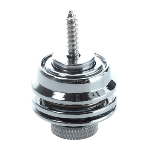 1 Pcs Flat  Chrome Strap Lock & 1 Pcs 1/4 Inch Chrome Cylinder Flush Mount Jack 2