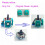 For PS5 Controller  Hall Replacement Hall Analog Joystick Potentiometer Sensor Module Axis Resistor 60Pcs 3
