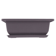20 Packungen Bonsai Trainings Töpfe mit Tablett Kunststoff Bonsai Pflanzen Anbau Topf 16,5X12Cm
