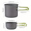Camping Cookware Set with Foldable Pot & Skillet 8