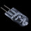 8x 220V 35W G5, 3 pin power supply dual halogen bulb warm white 8
