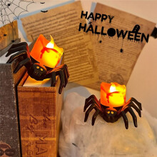 LED Candle Light Spider Light for Home Bar Haunted House Halloween Decoration Horror Props B