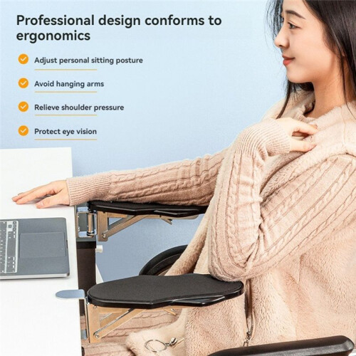 Computer Armrest Pad Desk Table Support Mouse Armwrist Rest Desktop Hand Protective Attachable Board Mousepad B 1