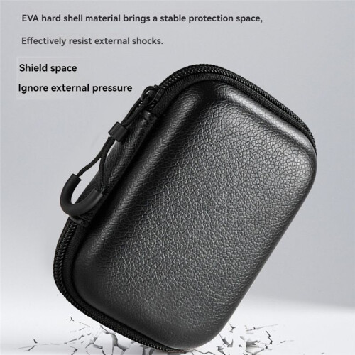 Pebbled Portable  Hard Shell Digital Gadgets Storage Bag Earphone Charger Case Plug Data Cable U Disk Organizer B 1
