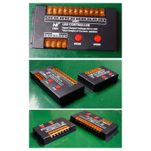 12V 24V 4CH 9 Channels Separate Led Strip Tape Controller Jump Water Burst Flash Horse Sign Luminous Word B