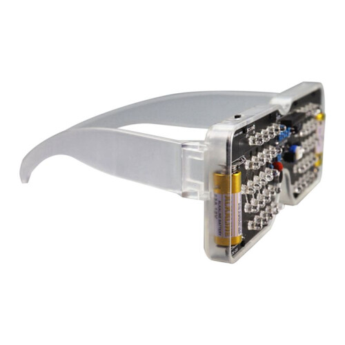 Light  Glasses Soldering Practice Kit Sound Activated LED Eyeglasses DIY Electronics Kit for Learning Project B 2