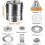 Portable Wrap-Around Charcoal Grill Smokeless BBQ Grate Silver 4