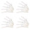 20x White Satin Padded Clothes Hook Hanger 2