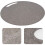2X Cutting Board Plastic Kitchen Cutting Board Round Baking Board Fruit Vegetable Cutting Board with Handles 31cm 3