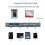 6-In-1 CFexpressB Card Reader, USB 3.2 Card Reader for /TF/MS/XD/CF Memory Card Adapter Read 6 Cards Simultaneously 7