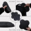 2PCS Yoga Knee Pads Extra Cushioning Black 4