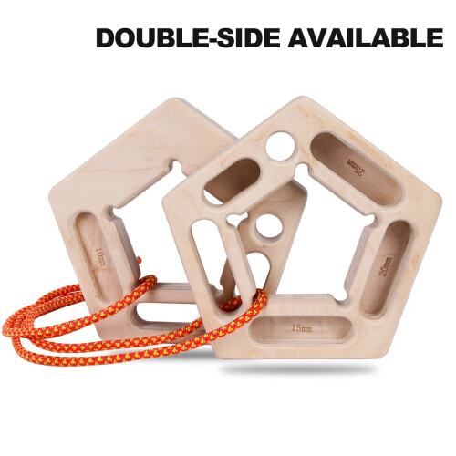Double-Sided Hangboard Fingerboard Portable Khaki, 21722cm, 1 Pair 2