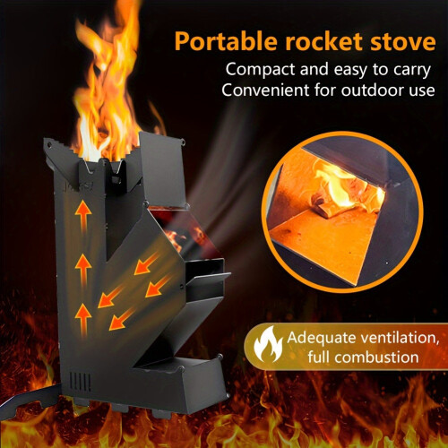 Outdoor Multifunctional Rocket Stove 2