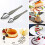 Culinary Drawing Decorating Spoon Set, 4 Pcs Saucier Drizzle Spoons,Decorating Pencil Spoon for Decorative Cake,Coffee 3