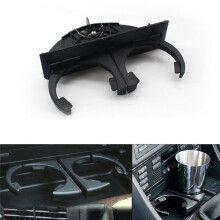 5X Black Rear Dual Drink Cup Holder For- 525I 528I 530I 540I 5 Series E39 Retractable 51168184520