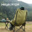 High-Back Adjustable Camping Moon Folding Leisure Chair Green 5