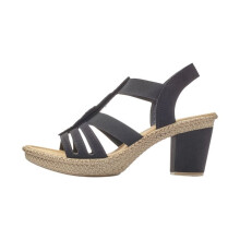 Sandali con Tacco Rieker Morokko - Nero