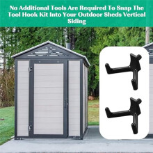 8Pcs Shed Storage Tool Hooks Accessories for Suncast,for for Hanging Shelves Accessories Part