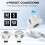 Rotating  Visual Timer 5, 25, 10, 50 Min Preset + Custom Countdown, Rechargeable Desk Productivity Flip Timer 3