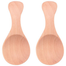 48Pcs Small Wooden Salt Spoon Solid Wood Condiments Spoon Handmade Honey Teaspoon Seasoning Sugar Coffee Tea Crude Wood