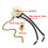 Ceiling Fan Light  Zing Ear ZE-109 Two-Wire Light  with Pull Cords for Ceiling Light Fans Lamps 4Pcs Silver 5