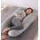 U-Shaped Pregnancy Pillow Pure Cotton Cushion Grey 8