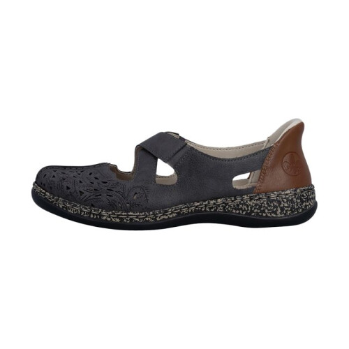 Rieker Rieker Massa Leder Sandalen - Grau
