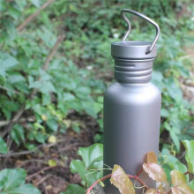 750ml Titanium Water Bottle Outdoor Camping Supplies Tourism Sports Cycling Hiking Camping Water Bottle with Cup Sleeve
