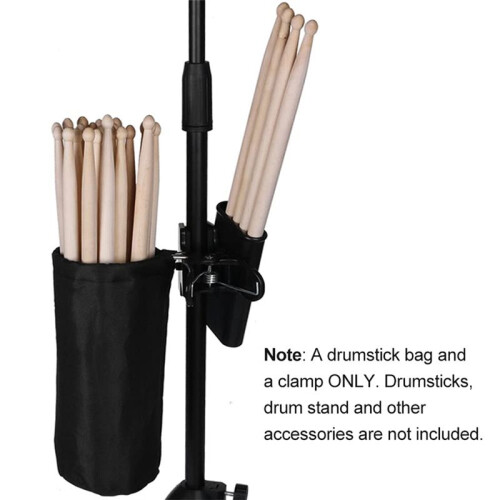 Drumstick Holder for Drum Set Clamp  Drum Stick Storage Bag,Drumstick Holder Clamp,Storage Bag