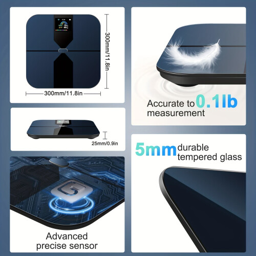 Smart Body Scale with Color Screen & App Sync 2