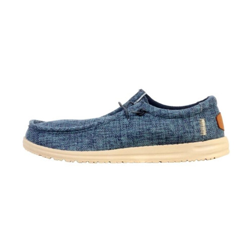 Mocassim Baixo com Cadarço Elong - Azul Claro
