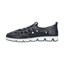 Mocassino in Pelle Rieker Massa - Blu