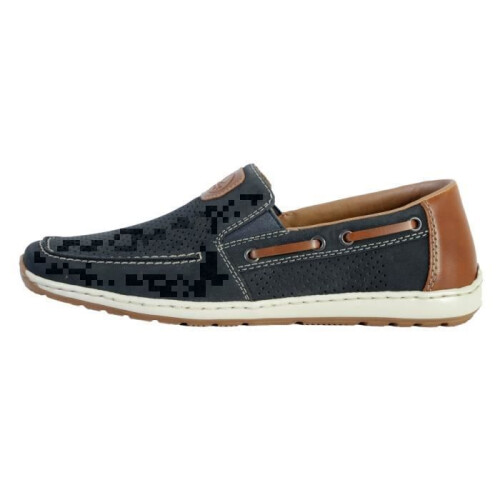 Rieker Mocassin Cuir Rieker Morelia - Bleu V2