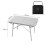Folding Stainless Steel Camping Table Heat-Resistant Silver 6