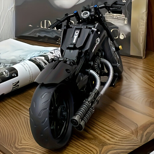 Retro Motorcycle Building Block Kit (1000pcs) 2