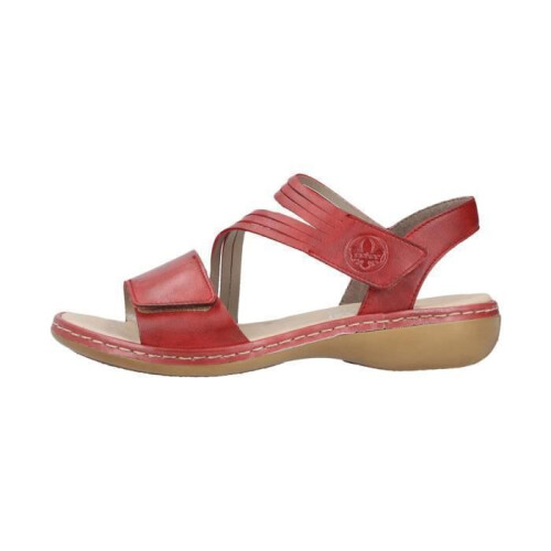 Rieker Rieker Lugano Leder Sandalen - Rot