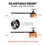 Petrel Ultralight Folding Camping Table 2PCS Portable Aluminum Desk Black 5