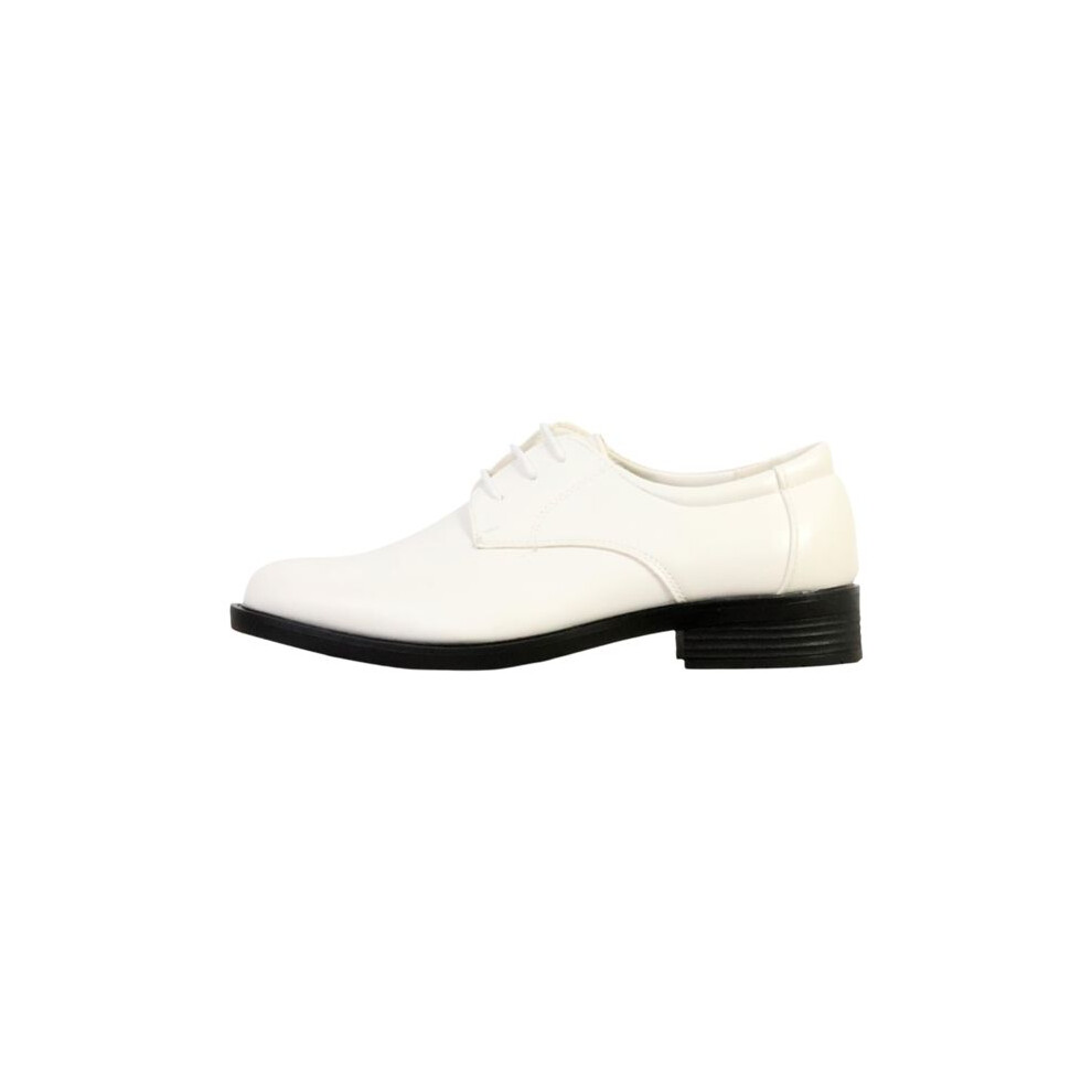 Mocassino Basso Con Lacci Junior Elong - Bianco