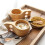 8Pack Nordic Style Träkopp Kuksa Cup Bärbar Utomhuscamping Dricksmugg Träkaffekopp med Träsked 6
