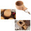 8Pack Nordic Style Träkopp Kuksa Cup Bärbar Utomhuscamping Dricksmugg Träkaffekopp med Träsked 8