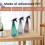 3Pcs 1L Empty Spray Bottle,Refillable Sprayer Leak Proof Durable Sprayer Empty Spray Bottles for Cleaning,Gardening,Etc 1