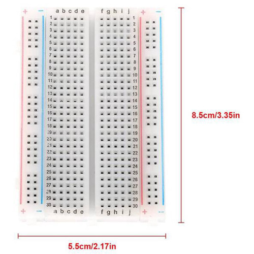 10 St PCB Test  Breadboard Breadboard 400 Kontakter 8,5 X 5,5 cm TestlöDbräDa 1