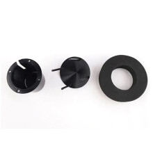 2X Floating Mist Dispenser Ultrasonic Humidifier Generators Nebulizer Water Fountain Mist Maker (Black)