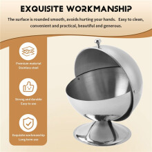 Stainless Steel Spice Condiment Seasoning Jar Box with Swivel Cover Salt Sugar Container for Kitchen Cooking Tools