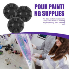 6 Pieces Flower Pour Cup Acrylic Pouring Flower Strainers Pour Painting Supplies Strainer for DIY Pouring Acrylic Paint
