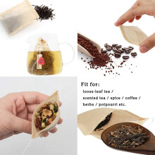 600 Pcs Disposable Tea Filter Bags,Natural Material Drawstring Seal Tea Bag Empty for Loose Leaf Tea (5x7cm)