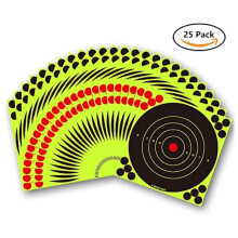 100pcs Fluorescent Green Target Stickers Bow and Stickers